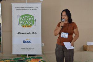Ana Bastos fez um depoimento sobre a ajuda que o Centro Espírita Bezerra de Menezes recebe por meio do PAA