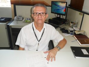 O chefe da Administração Fazendária de Caratinga, Gilberto Almeida Enes