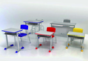 O novo mobiliário será usado na volta às aulas do ano letivo de 2015 (imagem ilustrativa) 