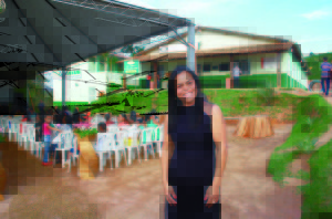 Landinha, diretora da Escola Estadual Maria Alves da Silveira