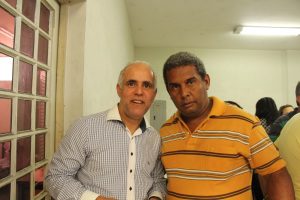 Pastor Cláudio Duarte e Adenilson Geraldo, organizador do 3º Encontro de Casais Renovando Alianças