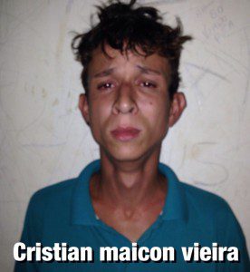 Cristian foi preso em flagrante pela PM
