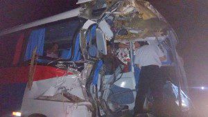 Maioria dos passageiros escapou ilesa do acidente 