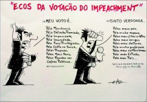 Charge de Edra que obteve a segunda colocação