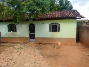 Casa onde aconteceu o crime