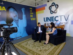 UNEC TV gravou entrevistas durante a Feira