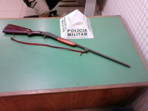 Arma usada para ameacar a esposa