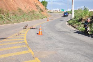 Acidente aconteceu no trevo para a cidade de Bom Jesus do Galho