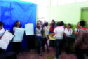 Cartazes foram confeccionados sobre o tema