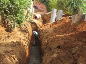 Obras na subida do Alfeu (ligação ao Bairro Bela Vista)