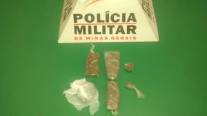 Droga apreendida com o menor