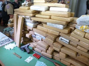 No dia 4 de setembro de 2014, a PM apreendeu quase 150 quilos de maconha (foto: Arquivo DIÁRIO)