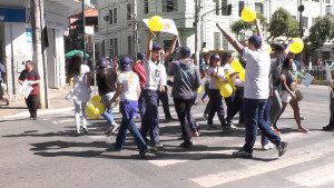 Alunos da Escola Estadual Princesa Isabel estiveram presentes na ação