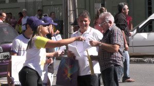 Campanha de conscientização feita pelas ruas de Caratinga