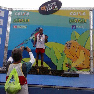 Antônio no pódio em Recife