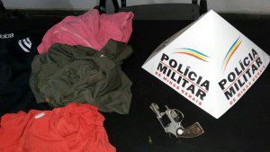 Arma usada pelos menores durante o assalto