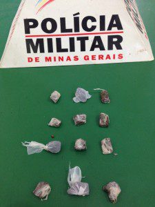 Droga recolhida durante a ocorrência