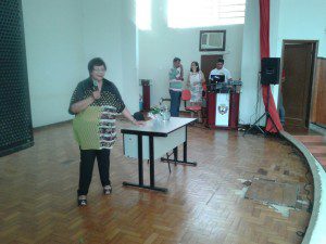 Marilene fala aos alunos