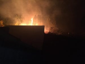 Foco de incêndio na Morada do Lago II