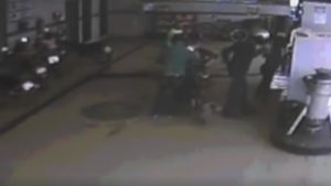 Câmeras de segurança gravaram o assalto em Vargem Alegre 
